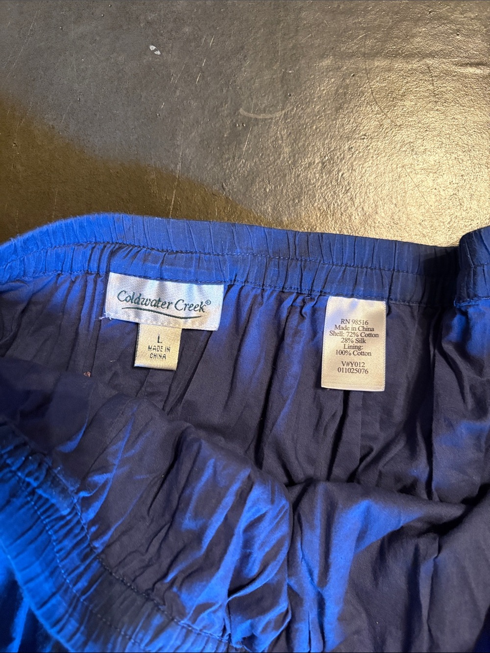 Coldwater Creek Royal Blue Full Circle Skirt - Picture 2 of 2